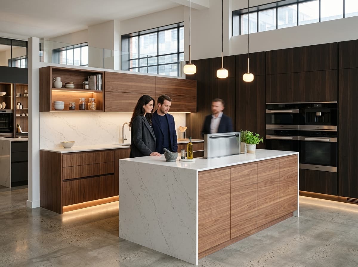 Premium modular kitchen cabinets and integrated appliances